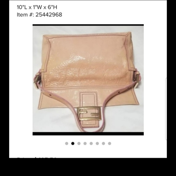 💜FENDI PINK PATENT/GOLD METAL HARDWARE - Picture 8 of 12